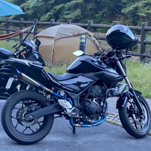 YZF-R25 R3/MT-25 03用フルエキ2本出しセンターアップマフラー