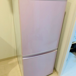 【ネット決済】SHARP シャープ 冷蔵庫【SJ-14X-P】ピンク色