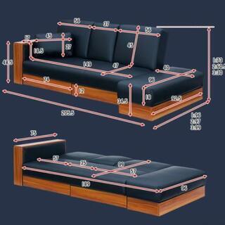 購入 ソファーベッド☆三沢市内なら自家用車でお届けします。取りに来