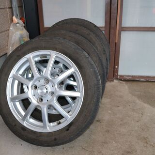 値下げしました」三菱 アイ アイミーブ 社外アルミホイール夏タイヤ