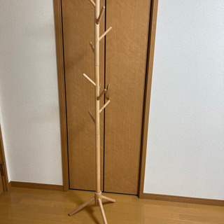 【ネット決済】木製ポールハンガー