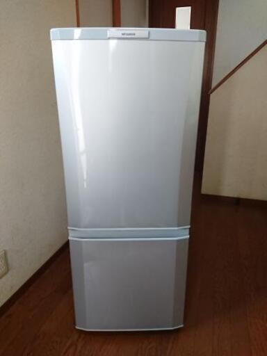 【終了】MITSUBISHI ノンフロン冷蔵庫 2ドア冷凍冷蔵庫 MR-P15S-S