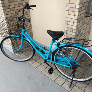 【ネット決済】自転車　eirin 青　ブルー　ママチャリ