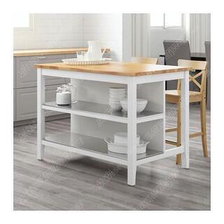 IKEA イケア アイランドキッチンテーブル+椅子2脚+ 座布団セット