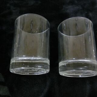 SUNTORY　サントリ－グラス　タンブラ－　2個　透かし彫り入り