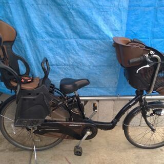 電動アシスト自転車 パナソニック ギュッド 3段ギア LEDライト クロ