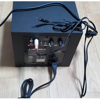 スピーカー＆ウーハーセット（①FOSTEX パーソナル・アクティブスピーカー・システム PM0.3(B)、②FOSTEX アクティブ・サブウーハー PM-SUBmini2）