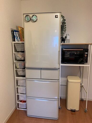 お譲り先決定済】【シャープ】 20年製 冷蔵庫 SJ-W411F-N ［5ドア