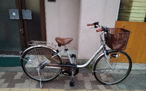(本体のみ)Panasonic ViVi 26吋電動アシスト自転車(シルバー)