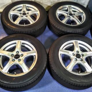 【予約済み】夏15インチ 美品 30系 プリウス【~90％富山 手渡しもOK】30プリウス インプレッサ ウイッシュ アリオン プレミオ カルディナ オーパ 195/65R15  PCD100