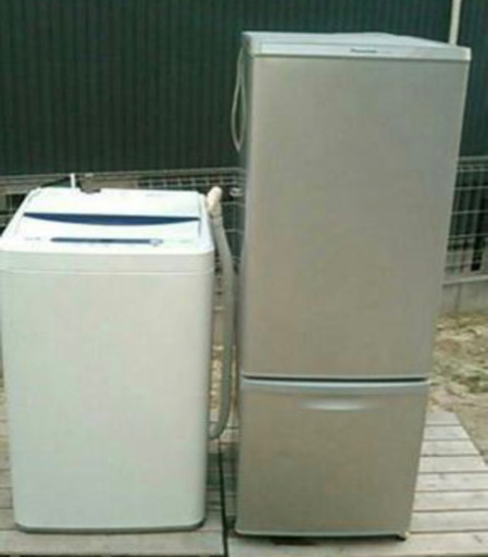 2017年式5キロ洗濯機風乾燥機能付きと2015年式Panasonic168リットルノンフロン冷凍冷蔵庫です。