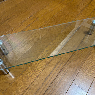 【ネット決済】PC台 ガラステーブル