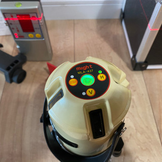 ○マイト工業 レーザー墨出器 MLA-437 受光機付き○