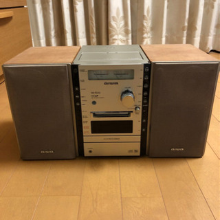 【ネット決済】コンポ　CDラジオMDカセット　スピーカー付き