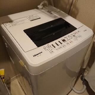 2019年製 ハイセンス洗濯機  4.5kg 