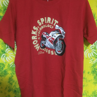 バイク柄Tシャツ新品ヤマハTZR