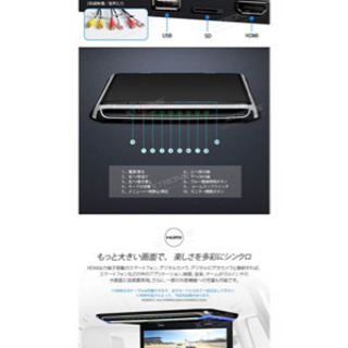 CM156HD）XTRONS 最新 15.6インチ 大画面 フリップダウン