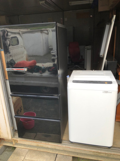 ☆地域限定送料設置無料☆ 生活応援2点セット 2019年製 冷蔵庫 洗濯機