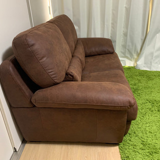 関家具　レザーテックス　ソファー