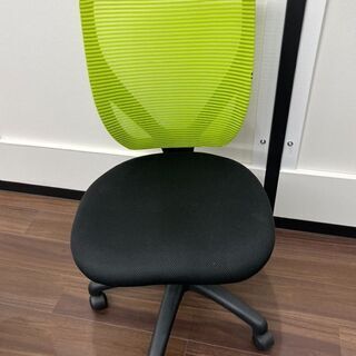 【無料】オフィスチェア　1脚　グリーン　シンプル
