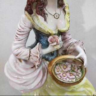 イタリア　陶器　操り　人形　ペア
