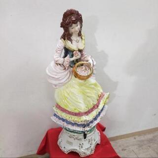 イタリア　陶器　操り　人形　ペア