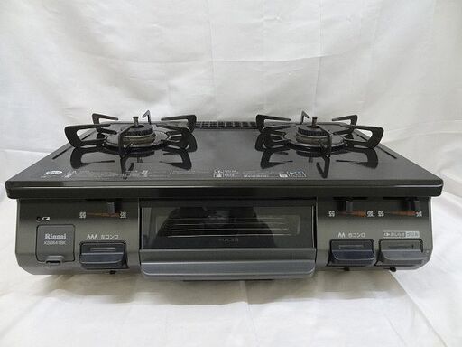【恵庭】ガステーブル リンナイ KSR641BKL/RT64JH2 LPガス 17年製 中古品 PayPay支払いOK!