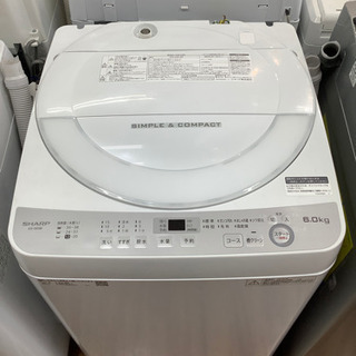 全自動洗濯機 SHARP(シャープ) 6.0kg 2018年製
