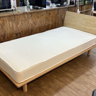 北大前! 札幌 引取 【未使用・展示品】無印良品 木製ベッドフレーム+