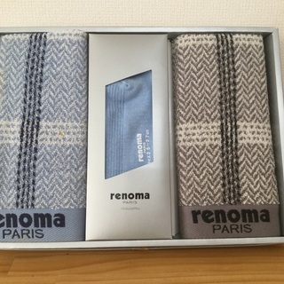 renoma  ハンドタオルと靴下のセット