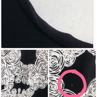 ご購入者様決定[MURUA]スカル カットソー 黒 ドクロ Tシャツ LサイズOK