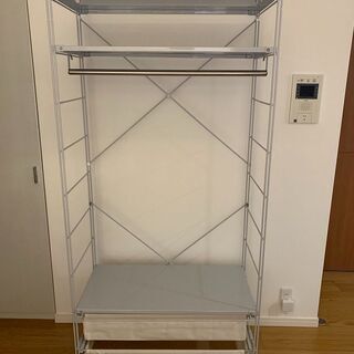 【未使用】無印良品 スチールユニットシェルフ 追加棚幅84cm・ライトグレー6枚 未使用】無印良品 スチールユニットシェルフ 追加棚幅84cm・ライト