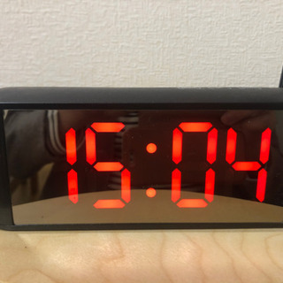 デジタル置き時計　アラーム温度計付き