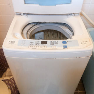 アクア 2015年製　6.0kg 全自動洗濯機AQUA  