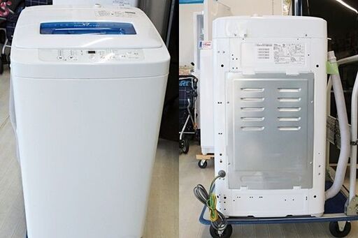 引取限定　ハイアール　4.2kg　全自動洗濯機　動作OK　2015年製　JW-K42H　洗濯・脱水容量:4.2kg　ホワイト　ステンレス槽　幅512mm×奥行482mm×高さ878mm　Haier