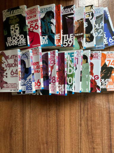 Bleach 55巻 74巻千年血戦編 完結 たかはし 学園前のマンガ コミック アニメの中古あげます 譲ります ジモティーで不用品の処分