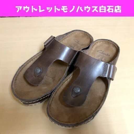 クラークス/Clarks サンダル メンズ 25.0cm シューズ 靴 レザー ネトリックスポスト  ブラウンレザー ☆ PayPay(ペイペイ)決済可能 ☆ 札幌市 白石区 東札幌 アウトレットモノハウス