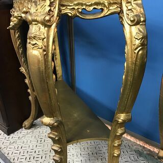 【愛品館八千代店】イタリアコンソールテーブル　ゴールド【愛八GS】 愛品館八千代店】イタリアコンソールテーブル ゴールド【愛八GS