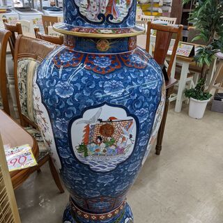 有田焼沈香壺 花鳥美人宝船図 高さ168cm