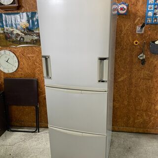 キッチン家電 H2001 シャープ 3ドア冷蔵庫 両開き シルバー