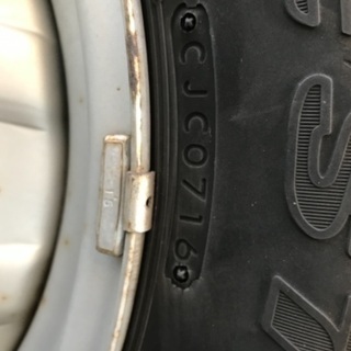 ジムニー　JB23W-3型　タイヤ付き純正鉄ホイール