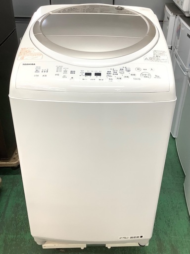 安心の1年保証付！！TOSHIBA  9.0kg 縦型洗濯乾燥機 AW-9V5 2017年製