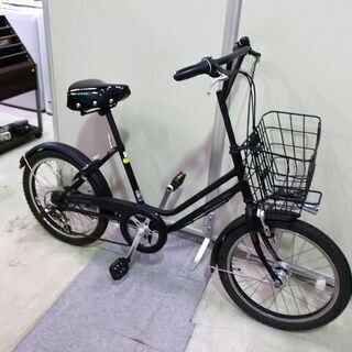 ◇自転車 20インチ 6段切替え 黒 ブリヂストン ベガス VEGAS ブラック カゴ ライト カギ付き BRIDGESTONE 札幌市東区 新道東店