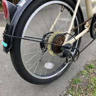 折りたたみ自転車 丸石 ROXY 20インチ ベージュ