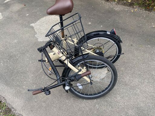 折りたたみ自転車 丸石 ROXY 20インチ ベージュ