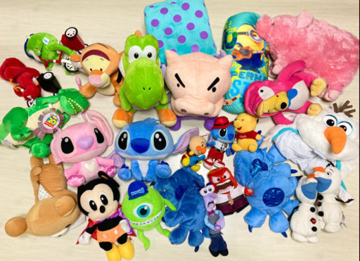 ぬいぐるみ100円 ディズニーキャラクターミッキースティッチオラフトイストーリーミニオンぶりぶりざえもん Mah 太田のおもちゃ ぬいぐるみ の中古あげます 譲ります ジモティーで不用品の処分