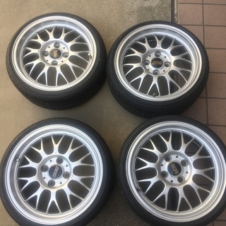 値下げしました！BBS ホイール タイヤつき 4h 100 軽四コンパクトカー 