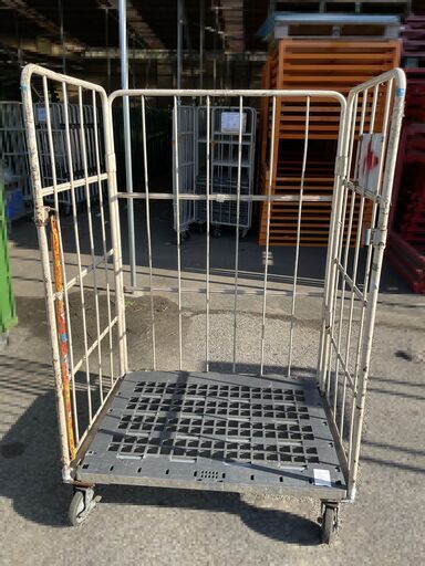 値下げ！中古カゴ台車　W1100×D800×H1700mm　★在庫数1台★　K058