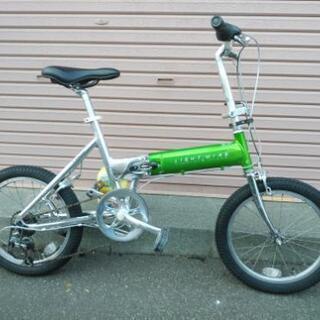 防犯登録料込み。中古パナソニック折りたたみ自転車LIGHTWING18インチ 