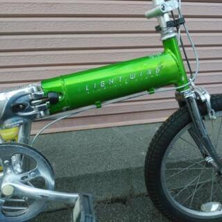 防犯登録料込み。中古パナソニック折りたたみ自転車LIGHTWING18インチ 